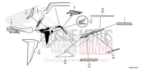 MARKE/STREIFEN (2) CRF1100AM de 2021